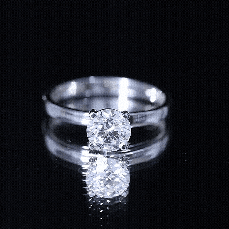 Lab Grown Diamond 1 Carat Engagement Ring For Women Lab - ( EF-VS ) - Rosec Jewels
