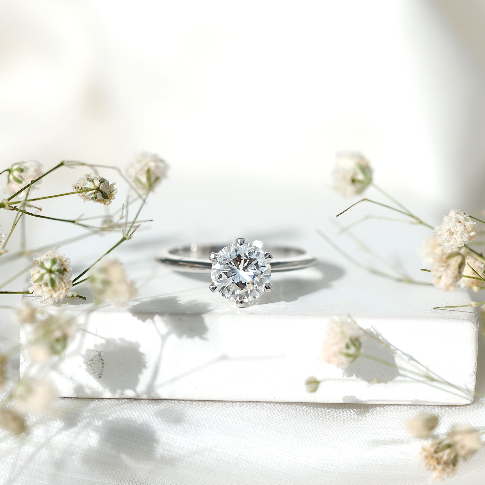 Rosec Jewels-2 Carat Lab Grown Diamond Six Prongs Engagement Ring
