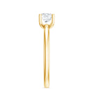 Rosec Jewels-Certified Lab Grown Diamond 6 MM Round Cut Engagement Ring