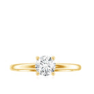Rosec Jewels-Certified Lab Grown Diamond 6 MM Round Cut Engagement Ring