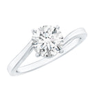 1 Carat Lab Grown Diamond Bypass Engagement Ring Lab - ( EF-VS ) - Rosec Jewels