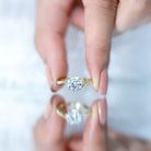 1 Carat Lab Grown Diamond Bypass Engagement Ring Lab - ( EF-VS ) - Rosec Jewels