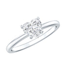 Certified 7 MM Lab Grown Diamond Heart Engagement Ring Lab - ( EF-VS ) - Rosec Jewels