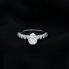 Rosec Jewels-1 CT Pear Cut Lab Grown Diamond Engagement Ring for Women