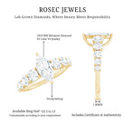Rosec Jewels-Lab Created Diamond Marquise Engagement Ring With Side Stones