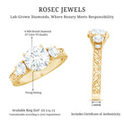 Rosec Jewels-Lab Grown Diamond Vintage Style Engagement Ring