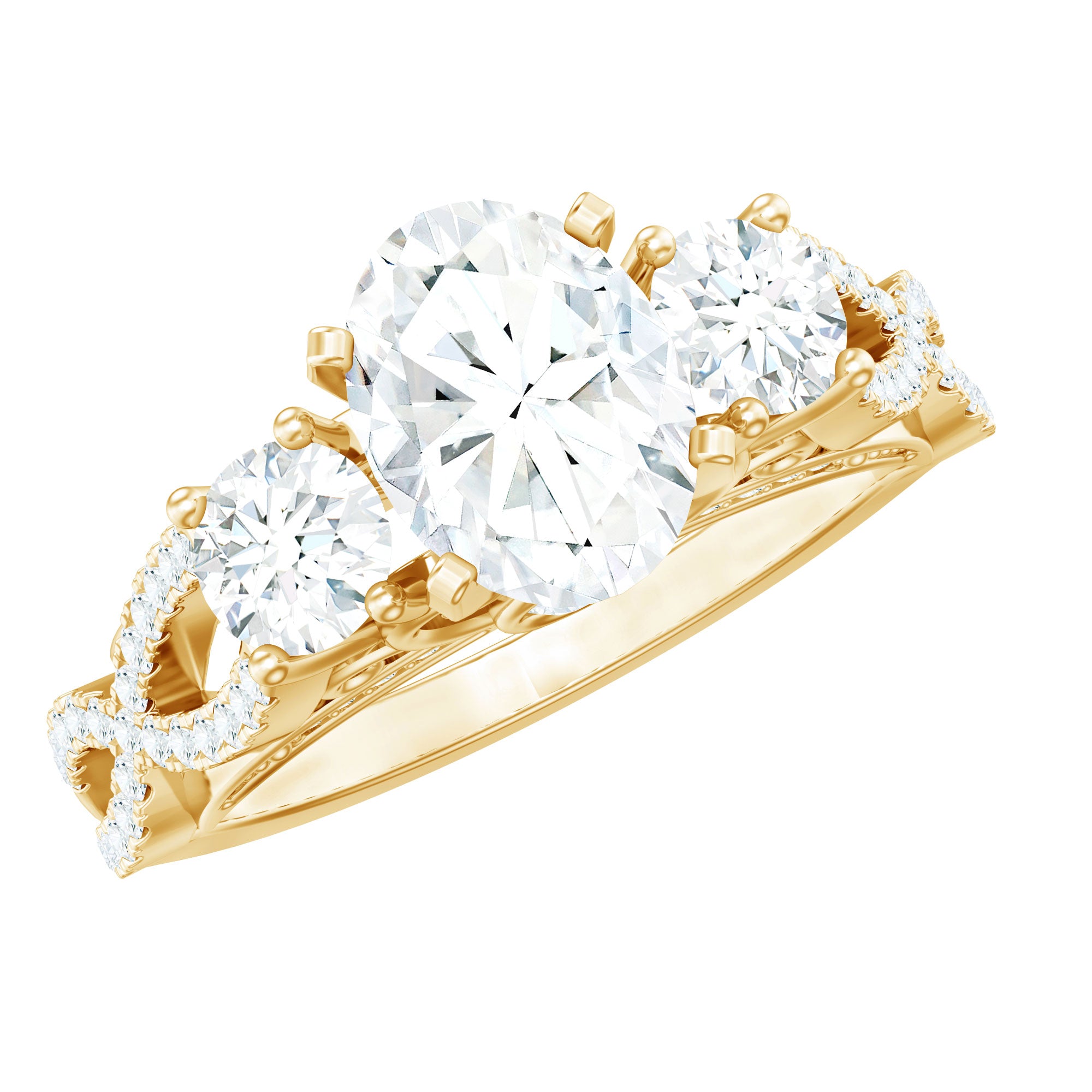 Rosec Jewels-Certified Diamond Vintage Looking Engagement Ring
