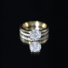 Certified 8 MM Lab Grown Diamond Solitaire Wedding Ring Set Lab - ( EF-VS ) - Rosec Jewels