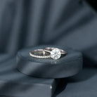 Certified 8 MM Lab Grown Diamond Solitaire Wedding Ring Set Lab - ( EF-VS ) - Rosec Jewels