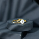 Certified 8 MM Lab Grown Diamond Solitaire Wedding Ring Set Lab - ( EF-VS ) - Rosec Jewels