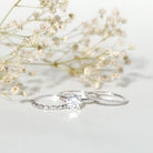 Rosec Jewels-Certified Round Cut Lab Created Diamond 3 Piece Bridal Ring Set