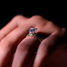 Rosec Jewels-Certified Round Cut Lab Created Diamond 3 Piece Bridal Ring Set