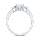 Rosec Jewels-3 Stone Lab Grown Diamond Engagement Ring for Women