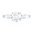 Rosec Jewels-3 Stone Lab Grown Diamond Engagement Ring for Women