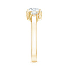 3 Stone Lab Grown Diamond Engagement Ring for Women Lab - ( EF-VS ) - Rosec Jewels