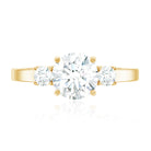 Rosec Jewels-3 Stone Lab Grown Diamond Engagement Ring for Women