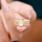 Rosec Jewels-Certified Lab Created Diamond Antique Engagement Ring for Women