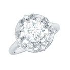 Rosec Jewels-Certified Lab Grown Diamond Beaded Engagement Ring for Women
