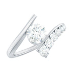 Rosec Jewels-Certified Lab Grown Diamond Bypass Engagement Ring for Women