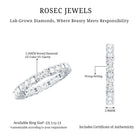 Lab Created Diamond Full Eternity Band Ring for Women Lab - ( EF-VS ) - Rosec Jewels