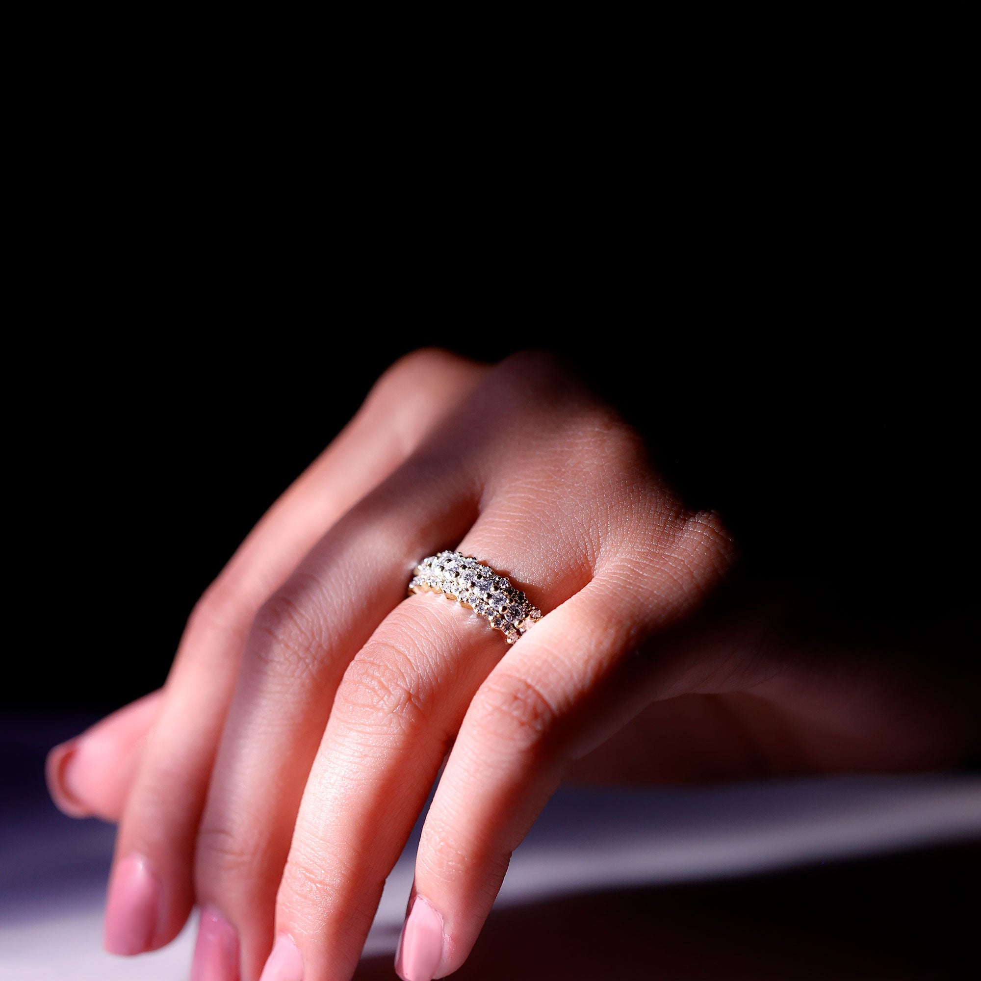 Rosec Jewels-Certified Lab Grown Diamond Eternity Wedding Band for Her