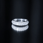 Certified Diamond Half Eternity Anniversary Ring Lab - ( EF-VS ) - Rosec Jewels