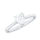 Rosec Jewels-1 Carat Diamond Heart Ring For Women