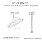 Rosec Jewels-1 Carat Diamond Heart Ring For Women