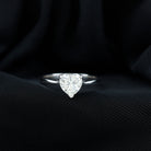 Rosec Jewels-1 Carat Diamond Heart Ring For Women