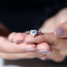 Rosec Jewels-1 Carat Diamond Heart Ring For Women