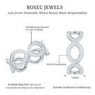 Rosec Jewels-Lab Created Diamond Infinity Band Ring for Women