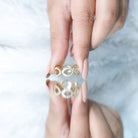 Rosec Jewels-Lab Created Diamond Infinity Band Ring for Women