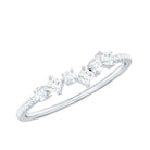 Rosec Jewels-Minimalist Lab Grown Diamond Half Eternity Ring