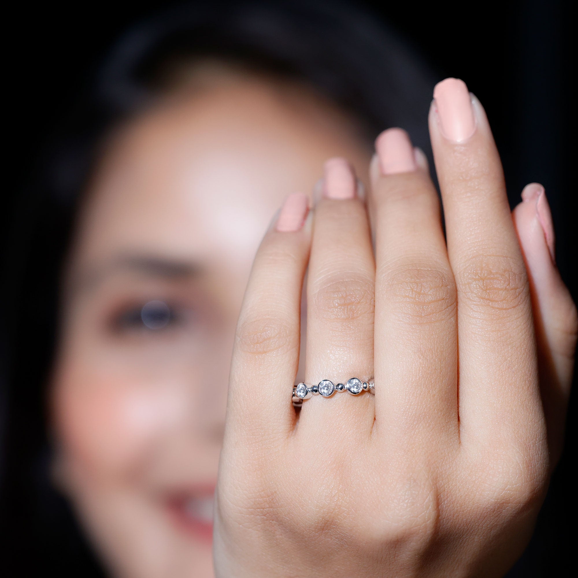 Rosec Jewels-Bezel Set Lab Grown Diamond Wedding Anniversary Band