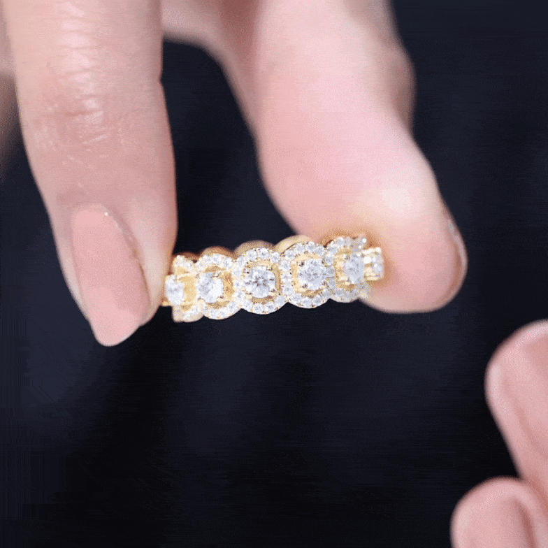 Classic Lab Grown Diamond Thick Wedding Band Lab - ( EF-VS ) - Rosec Jewels