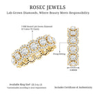 Classic Lab Grown Diamond Thick Wedding Band Lab - ( EF-VS ) - Rosec Jewels