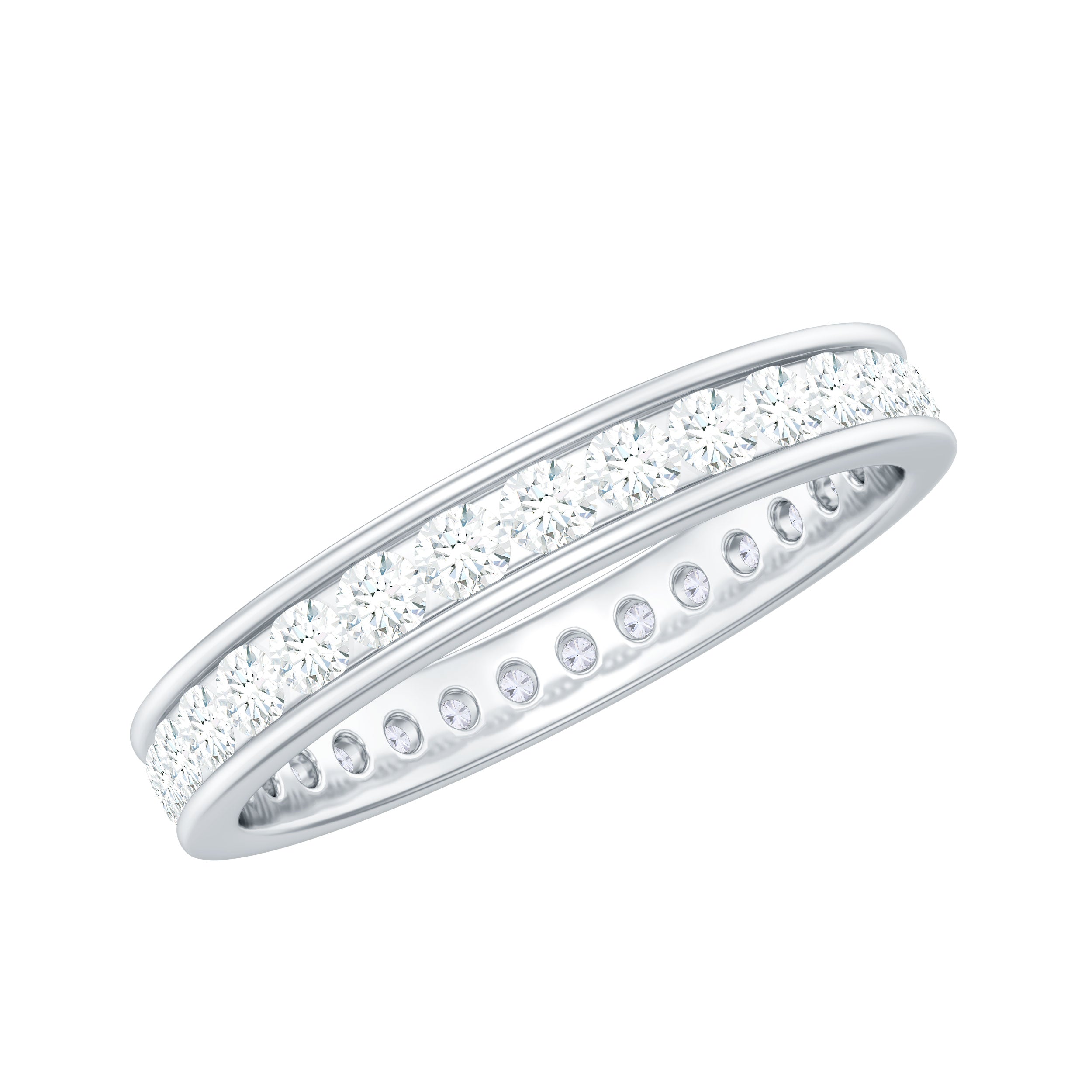 Rosec Jewels-Lab Grown Diamond Wedding Eternity Band For Women