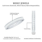 Rosec Jewels-Lab Grown Diamond Wedding Eternity Band For Women