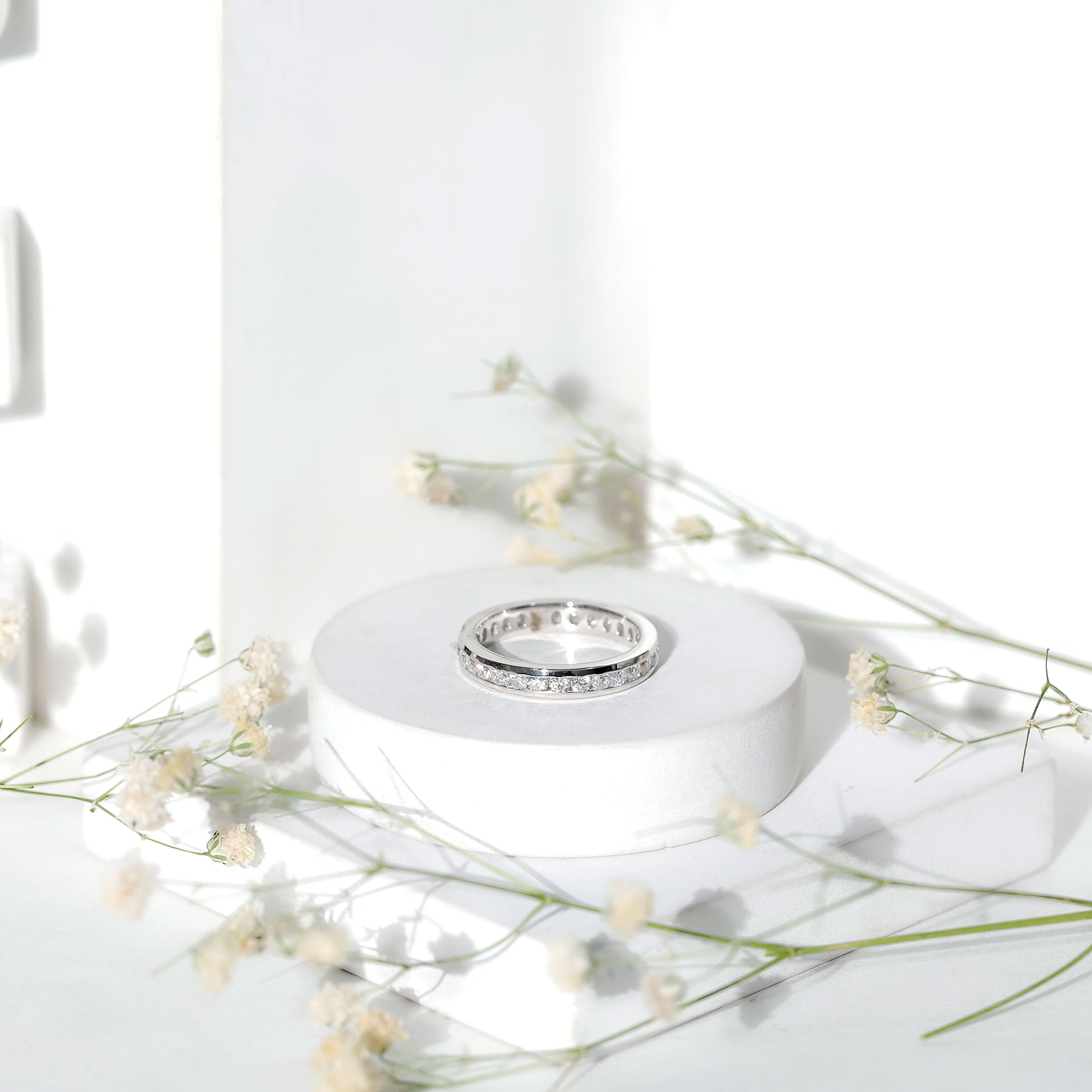 Rosec Jewels-Lab Grown Diamond Wedding Eternity Band For Women