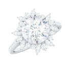 Rosec Jewels-Certified Lab Created Diamond Halo Engagement Ring For Her