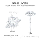 Rosec Jewels-Certified Lab Created Diamond Halo Engagement Ring For Her