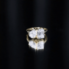 Lab Created Diamond Moi Et Toi Engagement Ring for Women Lab - ( EF-VS ) - Rosec Jewels