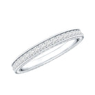 Certified Lab Created Diamond Wedding Bands for Women Lab - ( EF-VS ) - Rosec Jewels