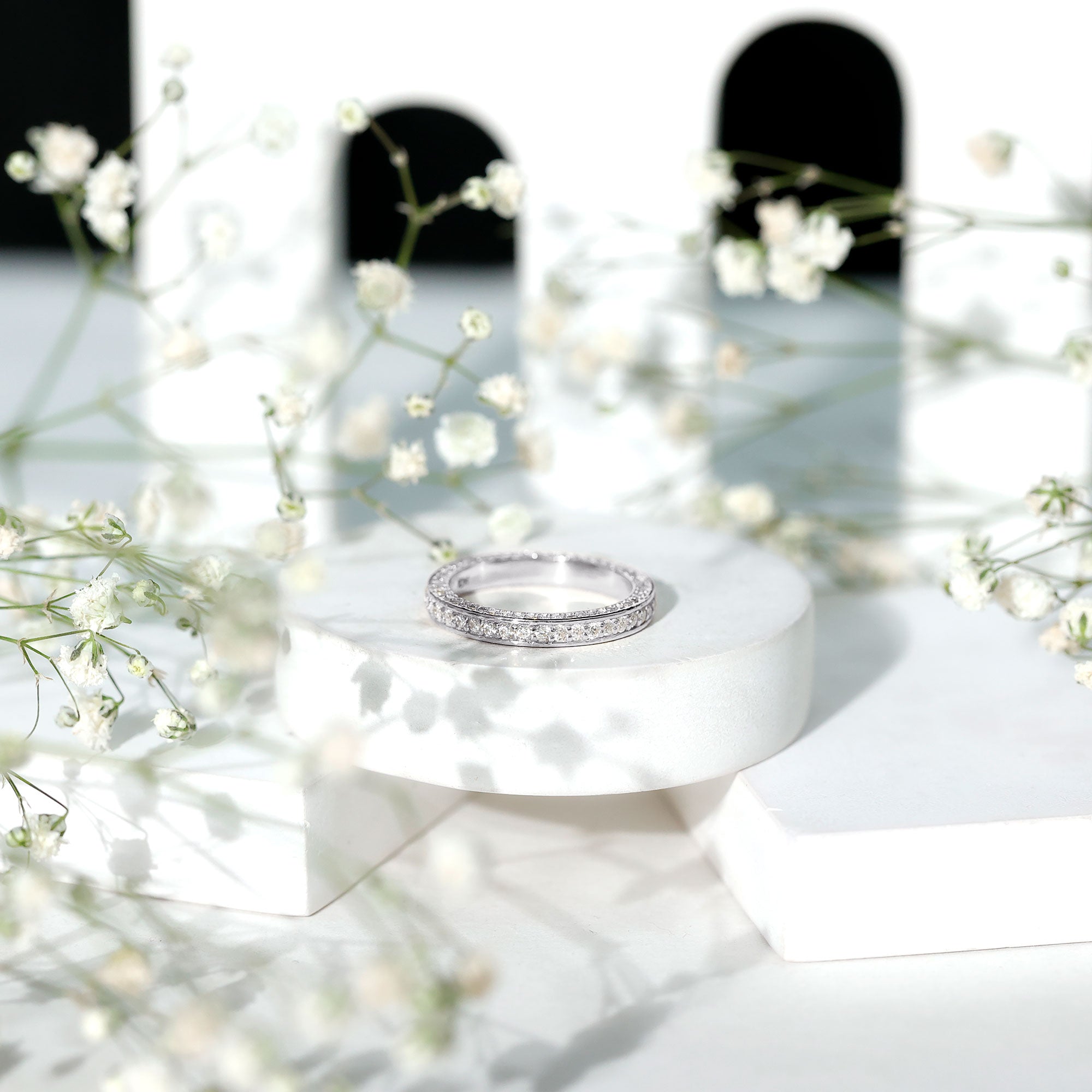 Rosec Jewels-Certified Lab Created Diamond Wedding Bands for Women