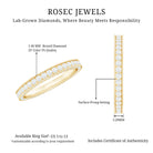 Rosec Jewels-Certified Lab Created Diamond Wedding Bands for Women