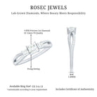 Rosec Jewels-Lab Grown Diamond Three Stone Promise Ring With Split Shank