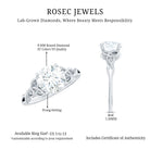Rosec Jewels-Certified Celtic Knot Lab Grown Diamond Round Engagement Ring