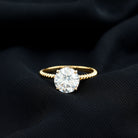 Rosec Jewels-2 Carat Lab Grown Diamond Engagement Ring With Twisted Rope