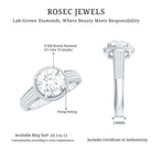 Rosec Jewels-Lab Grown Diamond Circle Engagement Ring With Rope Frame