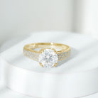 Rosec Jewels-Lab Grown Diamond Engagement Ring With Double Prongs